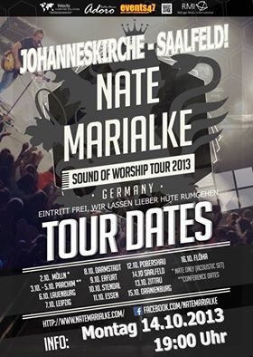 Sound of Worship Tour, Nate Marialke in Saalfeld - Konzert - Jena
