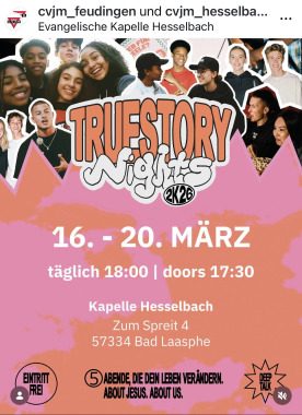 Truestory Night für junge Menschen 🫶🏻, Seminar, Hesselbach, Nordrhein-Westfalen