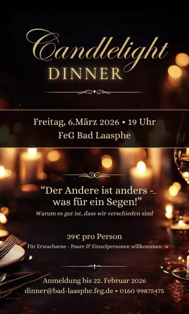 🌟🥂Candlelight Dinner🥂🌟 - Kleines oder selbst organisiertes Event - Bad Laasphe