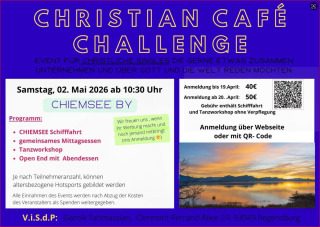 Christian Café Challenge goes to Chiemsee am Samstag, den 02. Mai 26, Gruppenevent, Chiemsee, Bayern